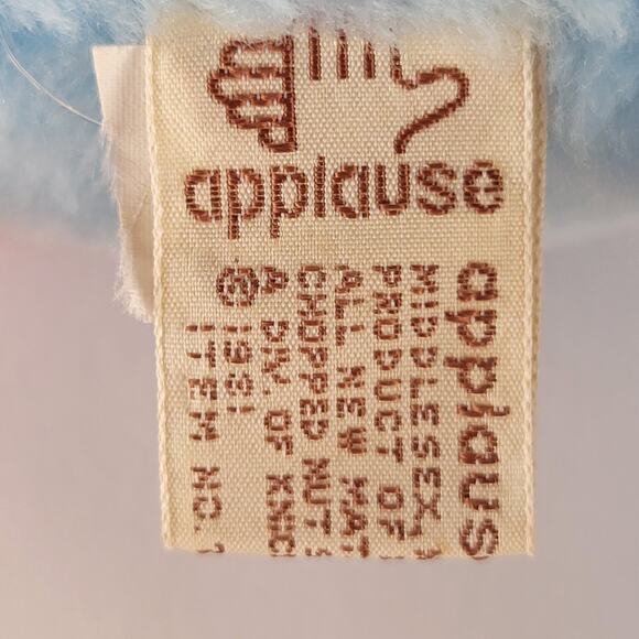 Vintage Applause Blue Bird Parrot Stuffed Animal Plush Red Beak 1981 Tatoo Baby - Picture 9 of 11